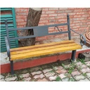 Park bench with back support - printed