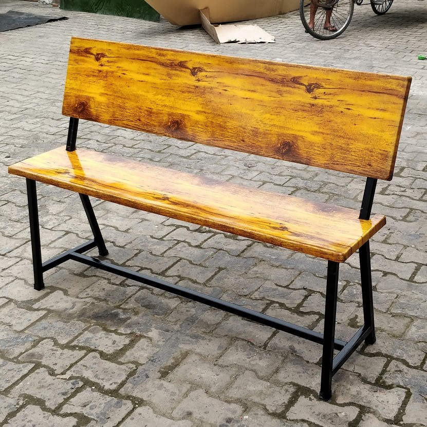 Park bench with back support - printed