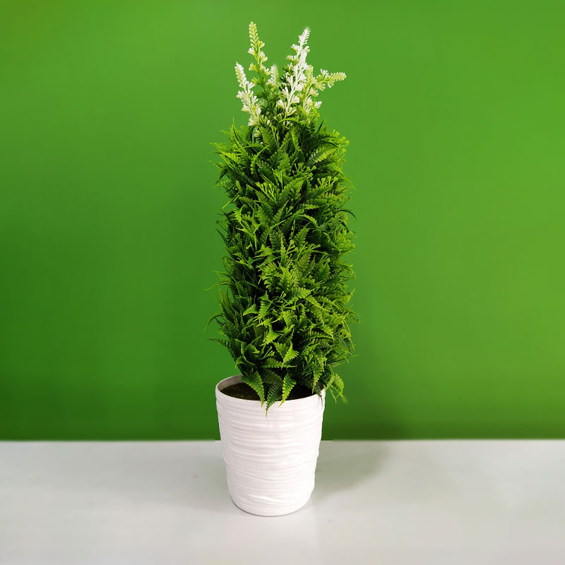 Artificial Leaf Plant with Pot