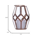 Brass and Glass Geo Lantern - 1 Set