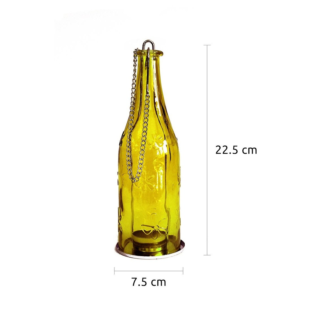 Bottle Tealight Candle Hanging Lamp