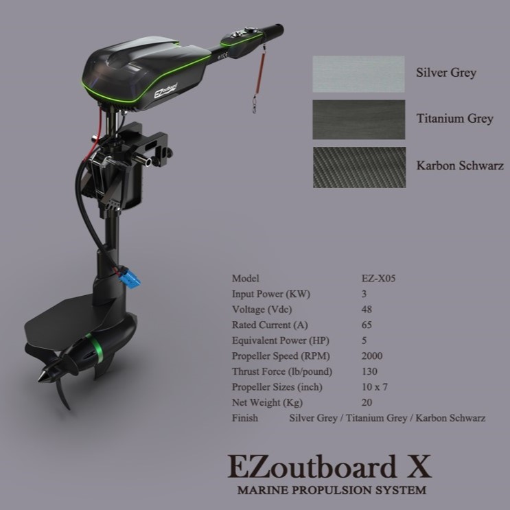 5 HP Electric Propulsion with Tiller