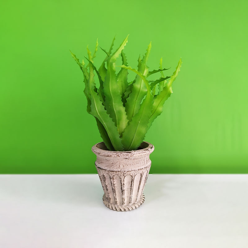 Artificial Aloe Vera Plant with Pot