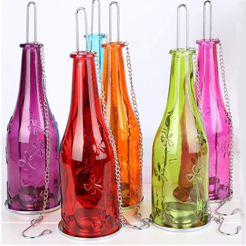 Bottle Tealight Candle Hanging Lamp