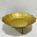 Hammered Golden Urli with Stand - Large