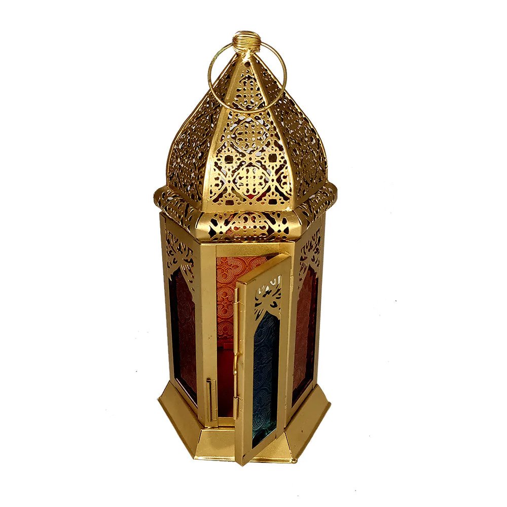 Colorful Moroccan Glass Lantern