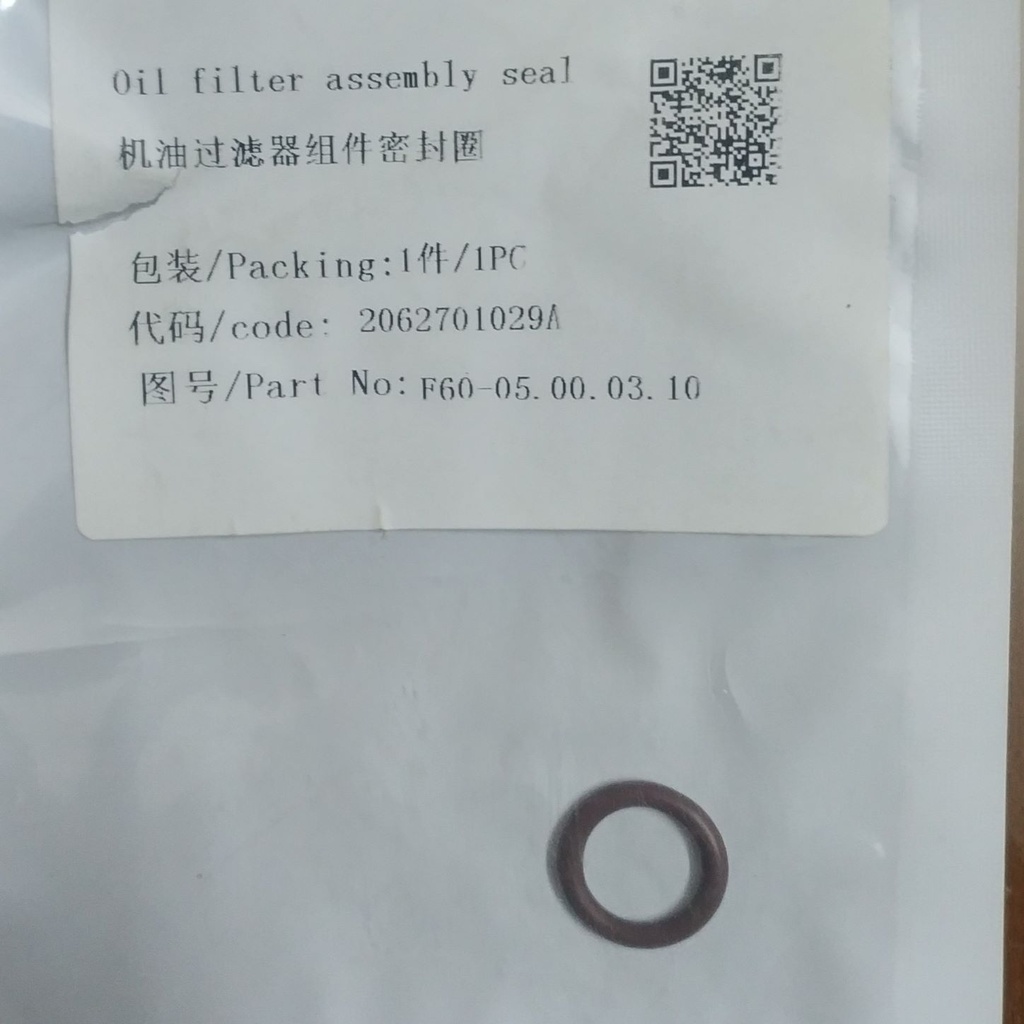 Oil filter assembly seal