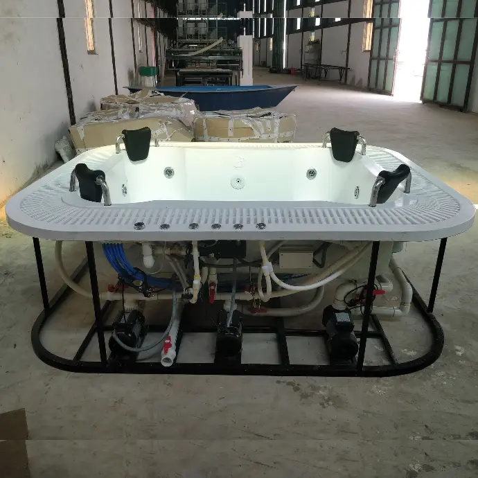 Hydrotherapy Overflow Tub 8' x 7' and 12 Water Jets