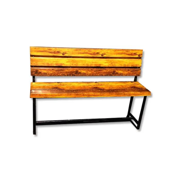 Park bench with back support - printed
