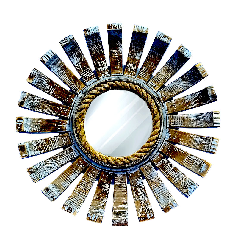 Vintage Small Multi color Mirror Brooch