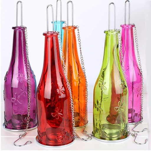 [WY210BN] Bottle Tealight Candle Hanging Lamp