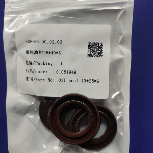[60F-06.00.02.03] Oil Seal 40*25*6 